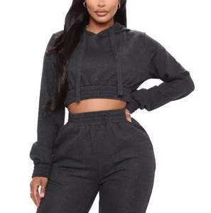 Vente en Gros de Vêtements de Sport Décontractés pour Femmes de Qualité Supérieure Personnalisés Sweat à Capuche Solide Dernière Conception Respirant à Séchage Rapide Sweatshirts Bas - Product Image 5