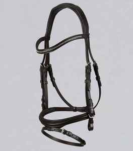 Bride de cheval en cuir robuste, modèle anglais premium 2026, idéale pour l'équitation en plein air, service OEM personnalisé - Product Image 2
