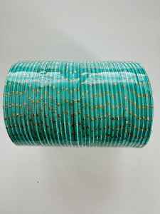 Pakistanais indien mode Vintage mariage mariée brillant Chudiyan bracelets et métal Churiyan ensemble meilleure qualité dames - Product Image 3