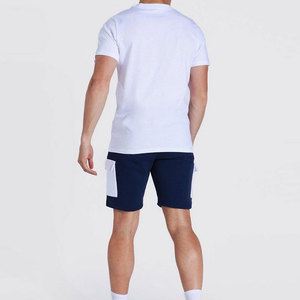 Producto de gran oferta, conjuntos de pantalones cortos de dos piezas para hombre, estilo callejero, nuevos conjuntos gemelos de marca de verano para hombre para entrenamiento - Product Image 2