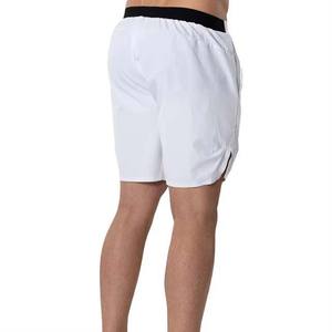 กางเกงขาสั้นจ๊อกกิ้งกีฬาลำลองกลางแจ้งสำหรับผู้ชาย100% ผ้าฝ้ายโพลีเอสเตอร์แห้งเร็วป้องกันรอยยับออกแบบโลโก้ได้ตามต้องการเป็นมิตรกับสิ่งแวดล้อม - Product Image 5