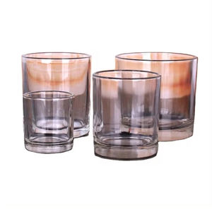 Compre vidrio soplado decorativo punteado para frascos de velas de vidrio transparente colorido al precio más bajo - Product Image 5