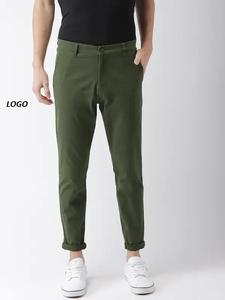Pantalones casuales de estilo callejero para mujer, pantalones ajustados con cintura elástica, Pantalones chinos cónicos delanteros planos, Pantalones chinos de vestir - Product Image 6