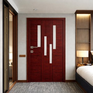 Premium PVC Door Waterproof Termite Proof Fire Resistant Interior Door for Bathroom Bedroom Kitchen Hotel OEM Factory Supply - Product Image 1