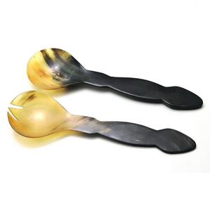 Cuerno de búfalo a granel internacional con alto pulido Nueva llegada Servidor de ensalada Set accesorios de cocina utensilios de cocina - Product Image 2