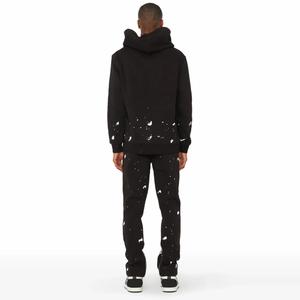 ชุดวอร์มเข้ารูปสำหรับเด็กผู้ชายชุดวอร์มขาตรงแบบเรียงซ้อนกันน้ำหนักมากโลโก้ออกแบบได้ตามต้องการ - Product Image 3