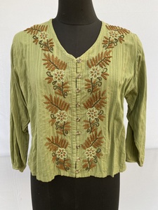 Vestido de algodón con logotipo personalizado para mujer, nuevo vestido largo con estampado personalizado de cintura al por mayor, moda étnica Retro con cuello en V - Product Image 2