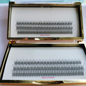Extensions de cils en queue de poisson personnalisées professionnelles en maquillage de beauté doux préfabriqué noir du Viet Nam avec marque privée - Product Image 1