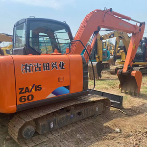 Excavadora usada Hitachi 60 de 6 toneladas en stock Excavadora compacta Hitachi 60 usada en condiciones de trabajo Maquinaria usada confiable - Product Image 4