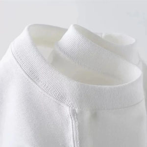 Pure Cotton Long Sleeve White Casual Fashionable Versatile Round Neck Base <b>Layer</b> <b>Top</b> For Spring Autumn/winter Wholesale - Product Image 4