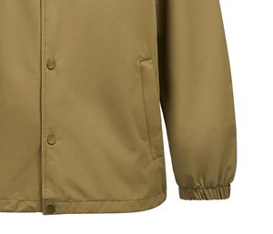 เสื้อแจ็คเก็ตกันลมมีฮู้ดคอตั้งโลโก้ตามสั่งสำหรับฤดูหนาวเสื้อโค้ชขนาดพิเศษสไตล์วินเทจใหม่พร้อมผ้าโพลีเอสเตอร์แพ็คเดี่ยว - Product Image 6