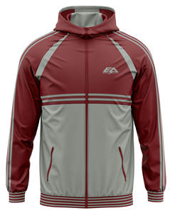 Veste de pluie en polyester 100% de haute qualité pour hommes, vêtements de sport d'hiver lavables avec col montant, manches complètes, tissu durable - Product Image 1