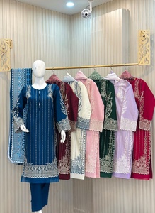 Ssumaira's Luxury Formal Collection Pakistán e India Shalwar Kameez Trajes en tela de gasa Ropa formal - Product Image 3