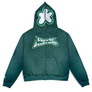 Vente chaude Zip Hoodie Noir Blanc Cosmic Design Bold Graphic Print Trendy Unisex Urban Sweatshirt Front Streetwear Hoodie - Product Image 2