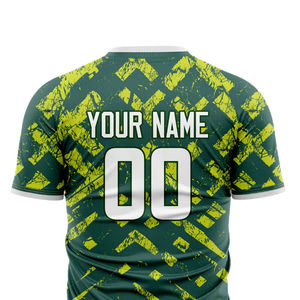 Uniformes de Fútbol de Alta Calidad al por Mayor, Camisetas de Fútbol de Club, Sublimación Unisex, 100% Poliéster, Nombre del Equipo Personalizado, Cuello en V - Product Image 2