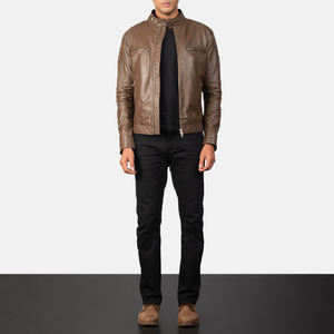 2023 personnalisé hommes manches longues veste en peau de mouton haute qualité Street Wear conception professionnelle motard Style décoration de poche pour - Product Image 6
