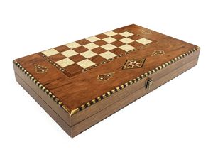 King Handmade Rosewood Backgammon <b>Set</b> Wide with Numerator Leather Bag and Checkers With Box <b>Wood</b> Pieces - Product Image 6