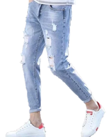 Jeans en denim vintage pour homme de qualité supérieure, taille haute, coupe droite, délavé à l'acide, 100% coton