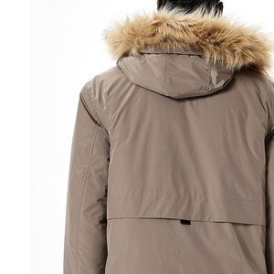 Chaqueta de Invierno para Hombre de Alta Calidad, Parka Transpirable con Decoración de Piel, Chaqueta Parka Larga y Cálida - Product Image 6