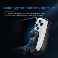 Manette de jeu mobile rétractable 2-en-1 avec moteur de vibration et dissipateur thermique semi-conducteur pour NS Switch, Android, iOS, PC