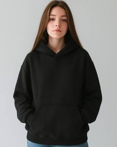 Sudadera con Capucha Básica Lisa para Hombre, de Algodón/Poliéster Ecológico, Tejido Jersey de Color Sólido, Informal, para Primavera, Otoño e Invierno - Product Image 4