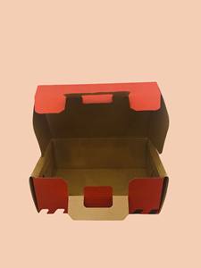 Caja de cartón corrugado reciclado OEM con asa de papel para embalaje de zapatos y regalos - Product Image 5