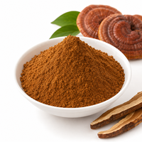 Poudre de champignon Reishi Ganoderma Lucidum de qualité alimentaire en vrac, ingrédient de complément alimentaire