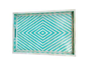 New Arrival Bone <b>Resin</b> Serving Tray With <b>Jewellery</b> Box & Mubakhar Bakhoor Dining & Living Room Decorative Serving Tray Set - Product Image 6