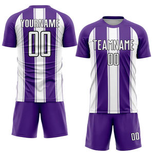 Conjunto de Uniforme de Fútbol Sublimado Personalizado al por Mayor: Tejido Elástico en Cuatro Direcciones, 100% Poliéster, Secado Rápido, Transpirable, para Equipos de Fútbol - Product Image 3