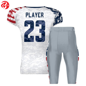 Camisetas deportivas de fútbol americano para adultos, ropa de equipo personalizada, camiseta de fútbol americano con pantalones cortos acolchados - Product Image 2