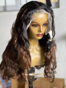 Genius Weft 100% Human Ready Ship Ups Cloudyhaircollection Fabricación transparente para peluca Frontal de encaje Onda del cuerpo vietnamita - Product Image 5
