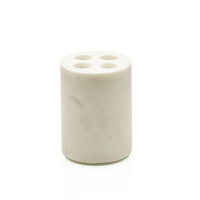 Porte-brosse à dents en marbre blanc indien, porte-savon à motif rond pour la salle de bain, pour les maisons et les hôtels, au prix de gros