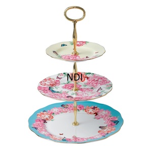 ฐานวางเค้กหินอ่อนสีน้ำเงินรูปหกเหลี่ยมสไตล์เยอรมัน พร้อมฐานโลหะดีไซน์พิเศษ สำหรับงานเฉลิมฉลองสุดหรู - Product Image 5