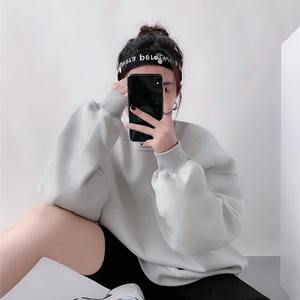 Nuevo verano edad reducción vitalidad deportes ocio suelto de gran tamaño manga corta Color sólido canguro bolsa cordón Sudadera con capucha - Product Image 3