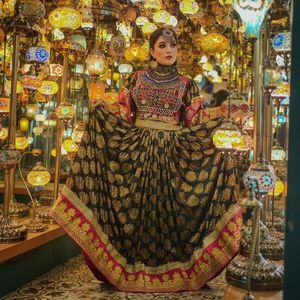 Ropa tradicional hecha a mano vestido afgano de alta calidad mejor Material afgano Vintage vestidos de mujer 0632 - Product Image 1