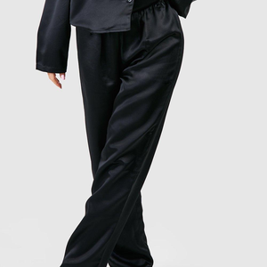 Haute qualité automne lait 100% soie décontracté à manches longues pyjama ensemble Logo personnalisé vêtements de maison grande taille nouveauté OEM vêtements de nuit doux - Product Image 5