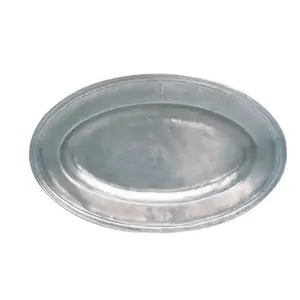 Serveur de style post-moderne durable au design personnalisé pour la vaisselle de mariage et de fête Serveur fini argent pour fruits en aluminium - Product Image 5