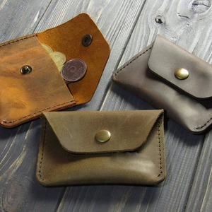 Wholesale Price Men's Genuine Leather Short Waterproof Card Holder Clutch Coin <b>Purse</b> Cover Wallet - Product Image 5