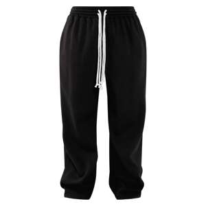 Pequeño patrón sólido pantalones de chándal con doble cordón con capucha recortada de longitud completa dobladillo crudo ropa de calle de invierno conjunto de chándal de talla grande - Product Image 6