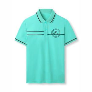 เสื้อยืดโปโลผ้าฝ้าย100% สำหรับผู้ชายขายดีผ้าคอตตอนสำหรับงานตามสั่งสีพื้นสไตล์ลำลองพิมพ์ลายน้ำหนัก180ก. - Product Image 3