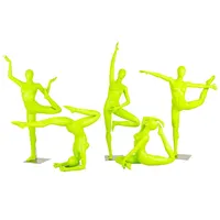 Vente en gros de mannequin de sport en fibre de verre grande taille pour homme, support de mannequin de basket-ball, motif musculaire de style assis