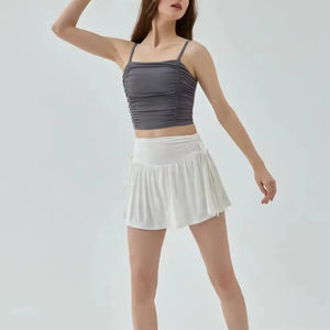 Nouvelle jupe de tennis pour femmes verte taille haute athlétique personnalisée avec poches pour dames pour un nouveau style - Product Image 2