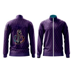 Veste d'art psychédélique personnalisée de haute qualité en toile matelassée avec col montant et logo avant Sublimation de haute qualité - Product Image 2