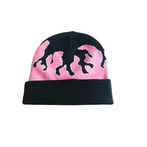 OEM personalizado de alta calidad Unisex sombrero acrílico de punto de invierno Gorras bordado Logo negro de moda Hip Hop para hombre Beanie Cap - Product Image 1