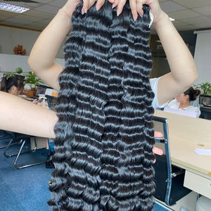 Venta al por mayor 100% Natural cutícula alineada virgen camboyano Remy paquetes de cabello ondulado profundo cabello vietnamita 10 "-50" de longitud precio barato - Product Image 1