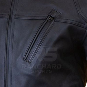Chaqueta de Motociclista de Cuero Resistente, Chaqueta de Motociclista con Protección Contra el Viento, Chaqueta de Cuero para Motociclista, Equipo de Protección para Motociclistas - Product Image 4