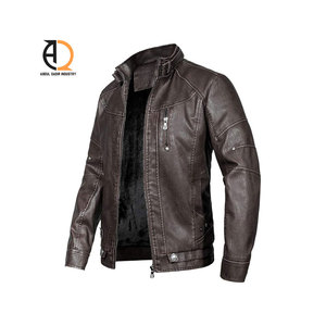 Chaqueta de Cuero Nueva de Otoño e Invierno, Chaqueta de Cuero Entallada, Chaqueta de Cuero Genuino de Motocicleta al por Mayor - Product Image 6