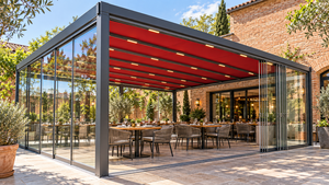 Sistemas Modernos de Puertas Corredizas de Vidrio con Doble Acristalamiento, Vidrio Templado, Diseño Europeo, Pantalla Magnética para Uso en Centros Comerciales y Apartamentos, Turquía - Product Image 4