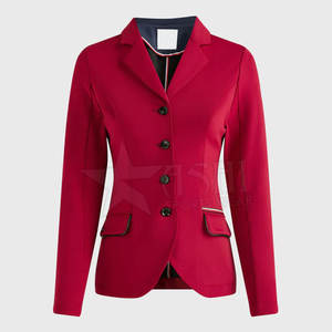 Chaqueta ecuestre de nuevo diseño para montar a caballo, abrigo largo de competición para mujer, chaqueta duradera para montar a caballo a la venta - Product Image 1