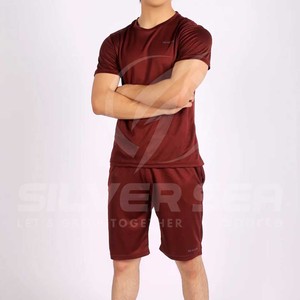 2024 Summer New Style Men's 100% Polyester 2-Piece Set-Quick Dry XS Size Anti-Shrink Solid Print Embroidered T-Shirt <b>Shorts</b> - Product Image 1